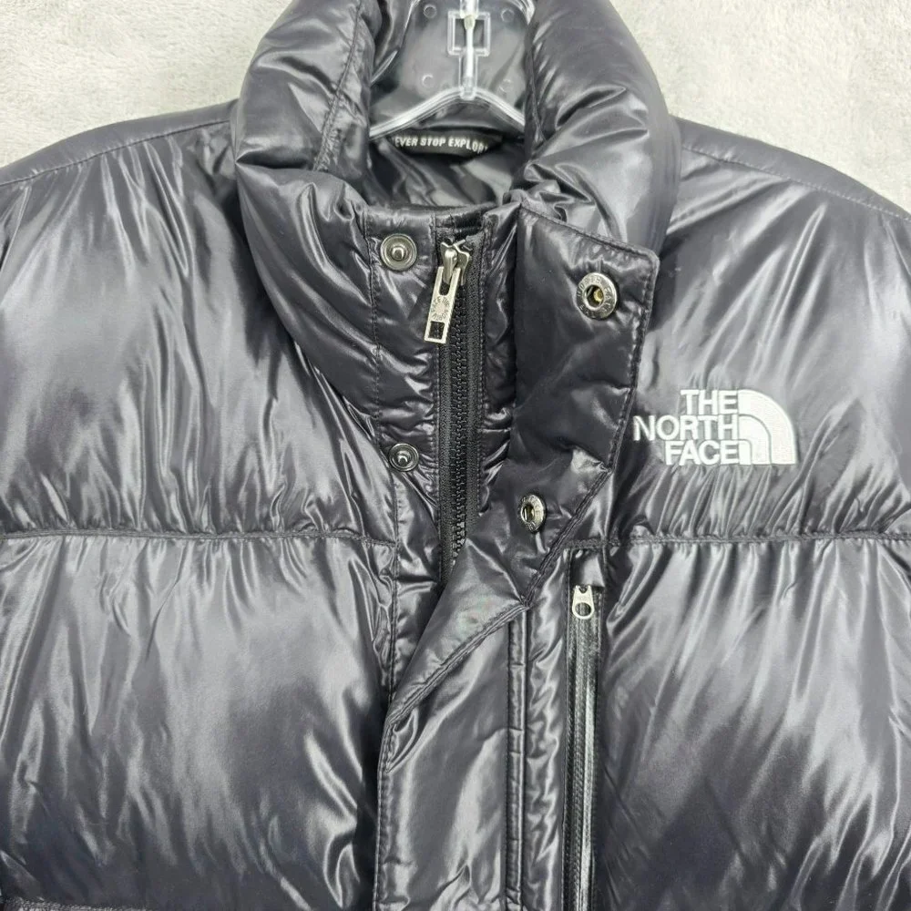 The North Face Nanuk Parka Mens Goose Down Puffer Jacket 600 Fill Shiny Black